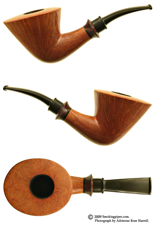 American Estate Brian Ruthenberg Smooth Bent Dublin with Cocobolo Inset (02)