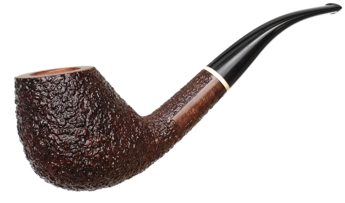 Michael Frey Rusticated Bent Brandy (1987) (Unsmoked) Tobacco Pipe