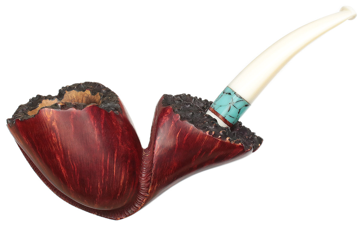 Sherwood Pipes Spot Carved Freehand Tobacco Pipe