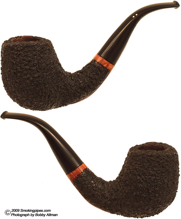 American Estate Clarence Mickles Rusticated Bent Billiard (1996)