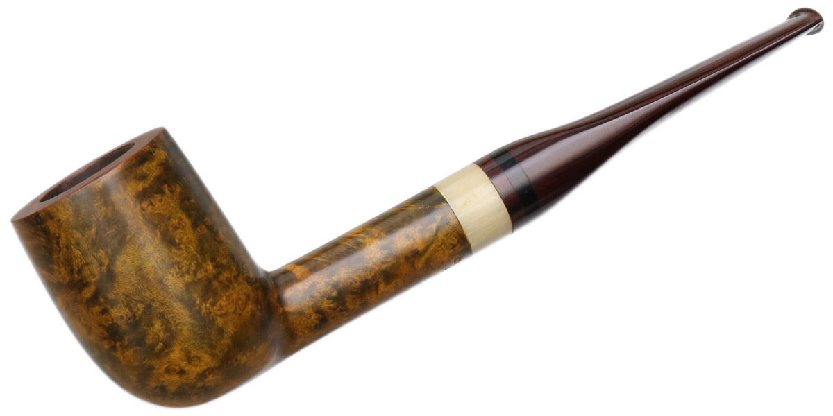 American Estates: Mike Couch Smooth Billiard with Horn Tobacco Pipe