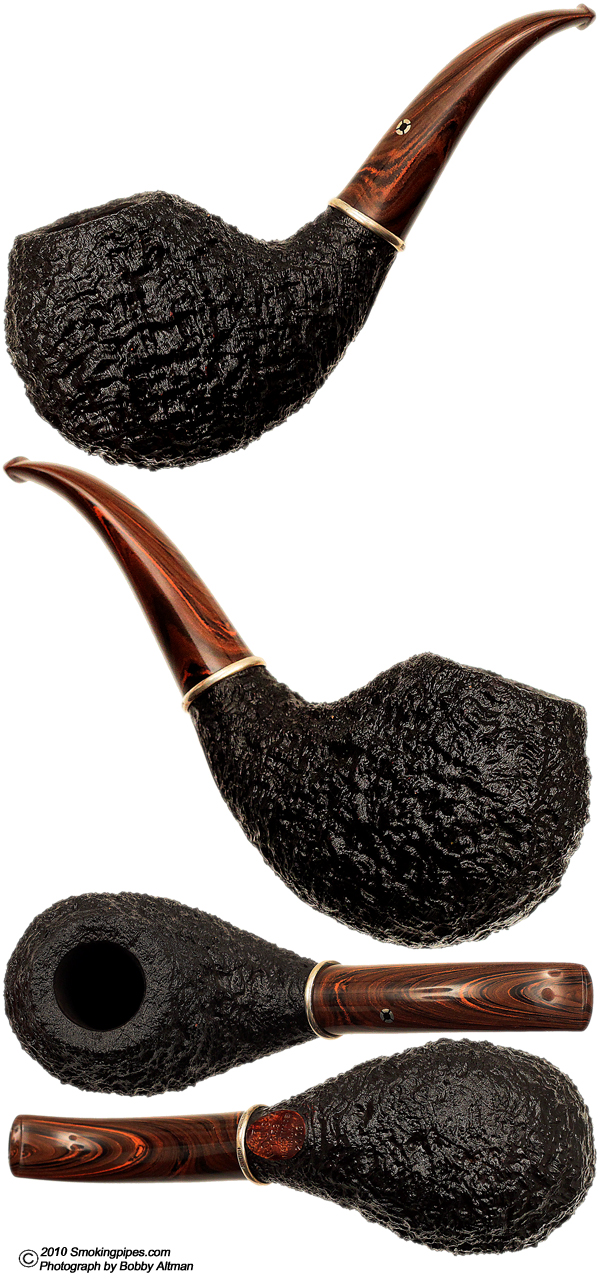 American Estate Larry Roush Bent Apple with Silver Band (L1) (1659) (2009) (Unsmoked)