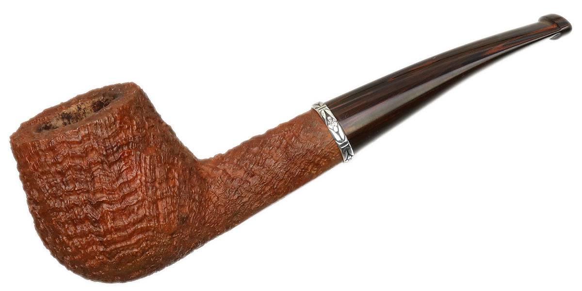 American Estate Brian Ruthenberg Sandblasted Bent Brandy with Silver (for Russian Pipe Club) (2008)