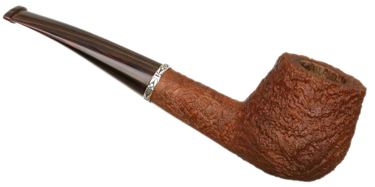 American Estate Brian Ruthenberg Sandblasted Bent Brandy with Silver (for Russian Pipe Club) (2008)