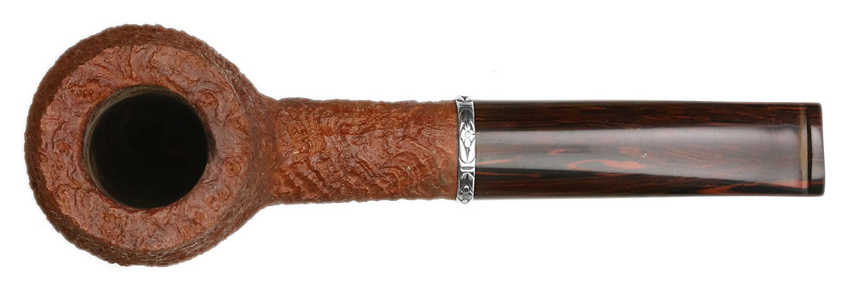 American Estate Brian Ruthenberg Sandblasted Bent Brandy with Silver (for Russian Pipe Club) (2008)