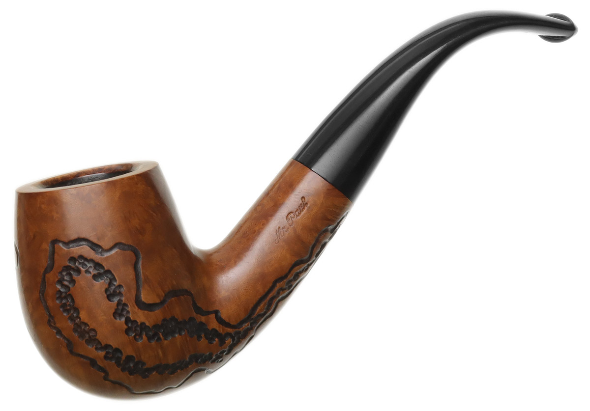 American Estate Mr. Paul España Spot Carved Bent Billiard