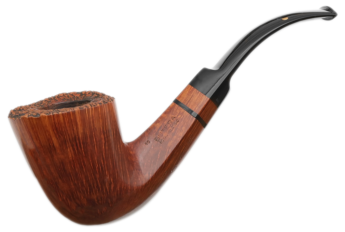 butera tobacco Michael Butera Royal Classic Smooth Bent Dublin (Gold) (00J) (5) (1990)  Tobacco Pipe