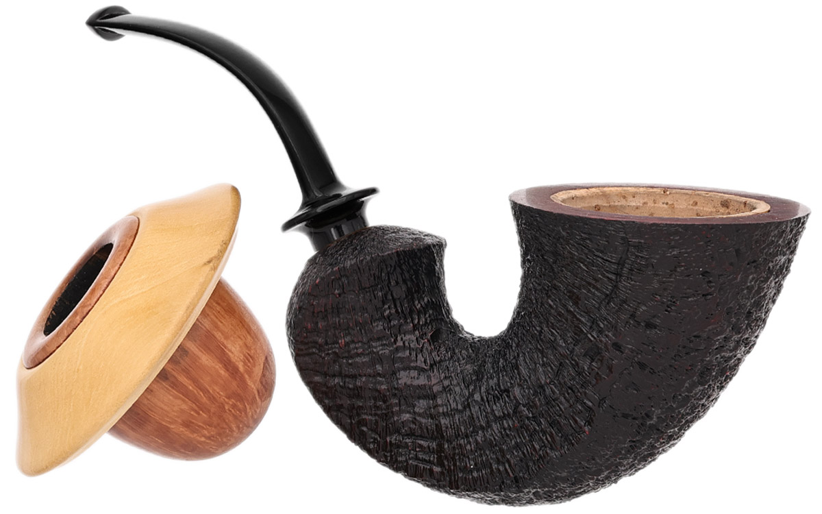 American Estate J. Alan Sandblasted Calabash with Boxwood (886) (2014)