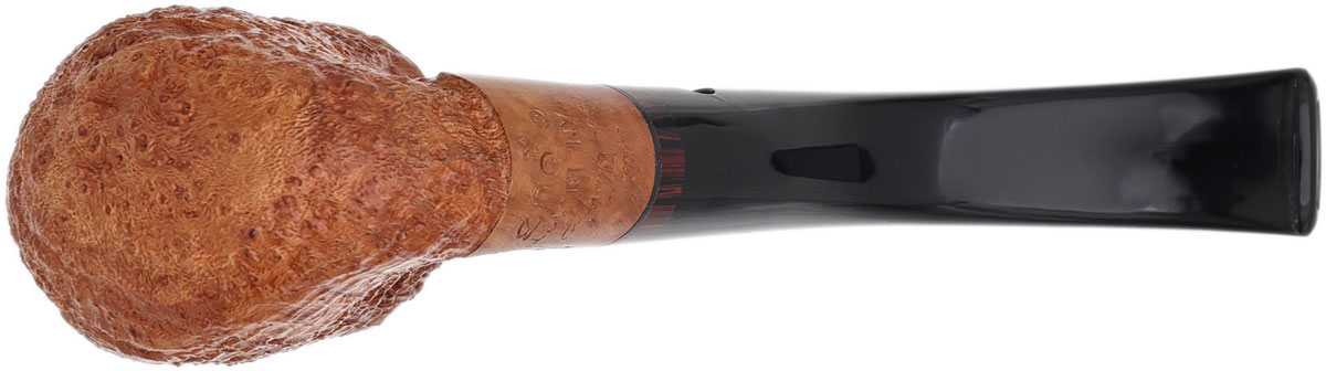 American Estate Mark Tinsky Tan Sandblasted Bent Billiard (4) (OGB) (One Star) (2021) (Unsmoked)