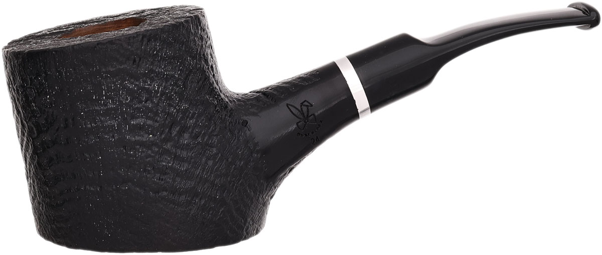 Chris Morgan Blackjack Sandblasted Cherrywood (24) Tobacco Pipe