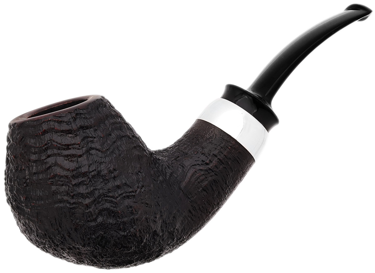 American Estate J. Alan Sandblasted Bent Egg with Silver (958) (Unsmoked)
