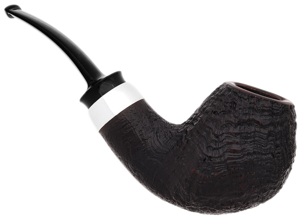 American Estate J. Alan Sandblasted Bent Egg with Silver (958) (Unsmoked)