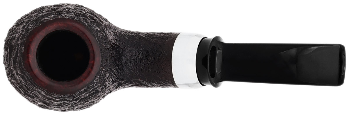 American Estate J. Alan Sandblasted Bent Egg with Silver (958) (Unsmoked)