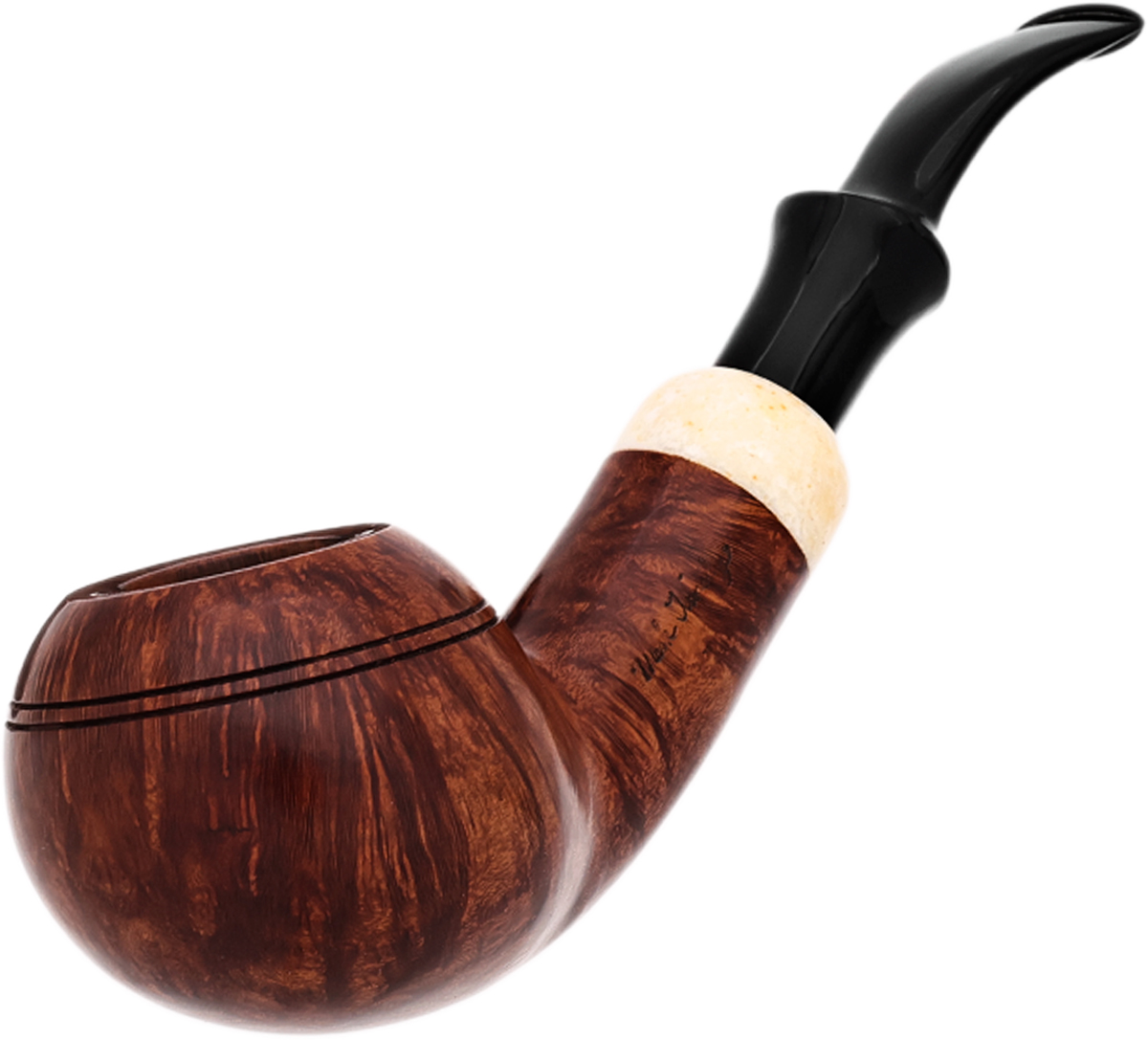 rhodesian tobacco pipe Vintage Chacom Champion Davidoff Smooth Bent Rhodesian Estate