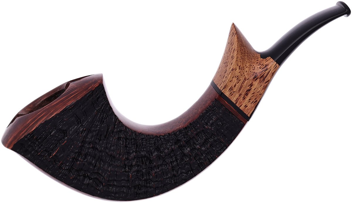 American Estate Jody Davis Partially Sandblasted Paneled Horn with Cocobolo (Abbott) (A) (27) (2008) (Unsmoked)