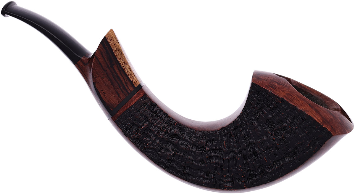 American Estate Jody Davis Partially Sandblasted Paneled Horn with Cocobolo (Abbott) (A) (27) (2008) (Unsmoked)