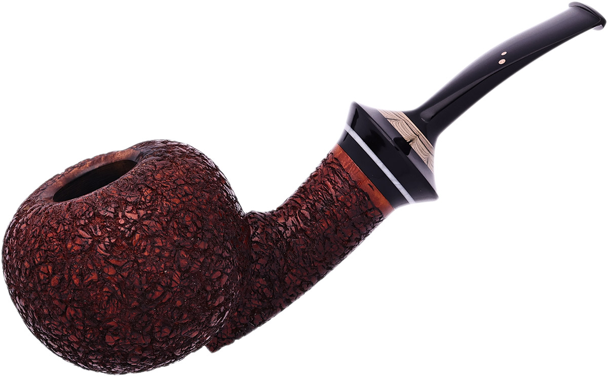 American Estate Joe Skoda Cracked Shell Rusticated Bent Apple (2111)