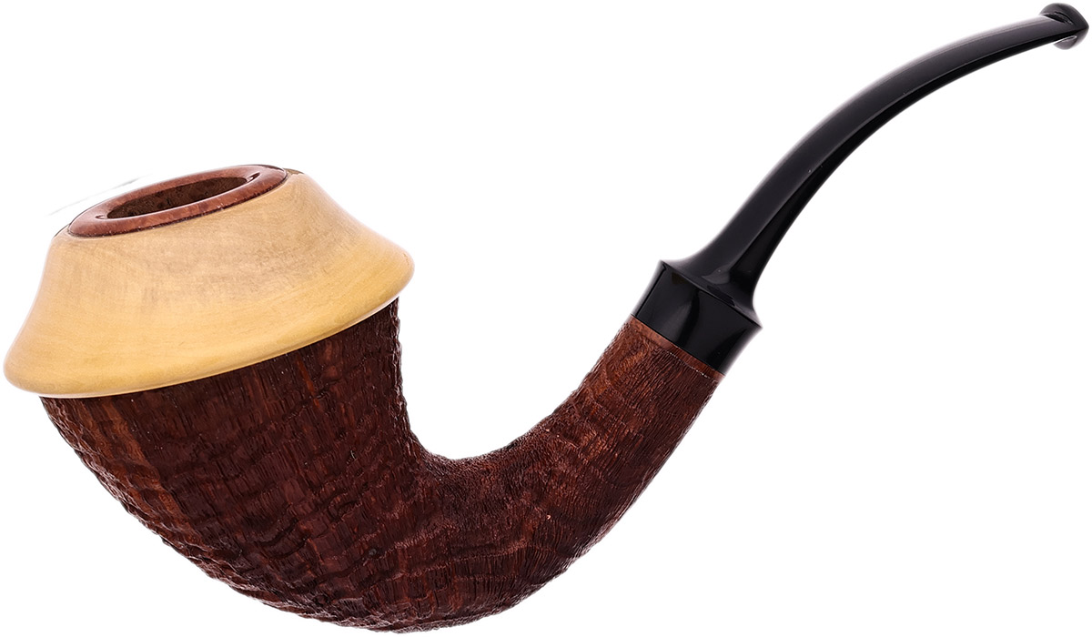 American Estate J. Alan Sandblasted Calabash with Boxwood Cap (964) (2014)