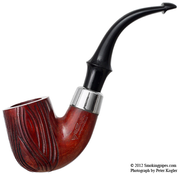 WDC Wellington Carved Bent Billiard (Unsmoked) Tobacco Pipe
