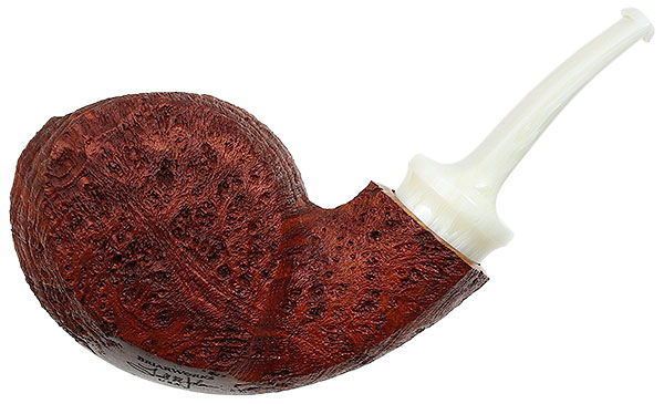 American Estates: BriarWorks Sandblasted Signature Blowfish (Todd Johnson  Design) Tobacco Pipe