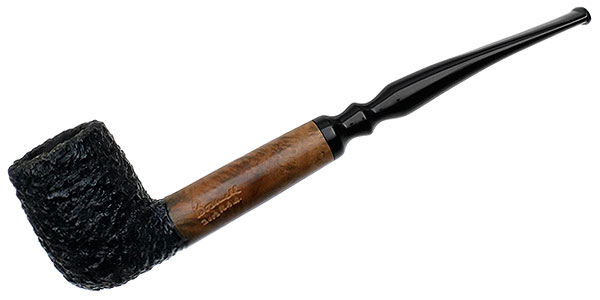 JM Boswell Partially Rusticated Bent Billiard (2002) Tobacco Pipe