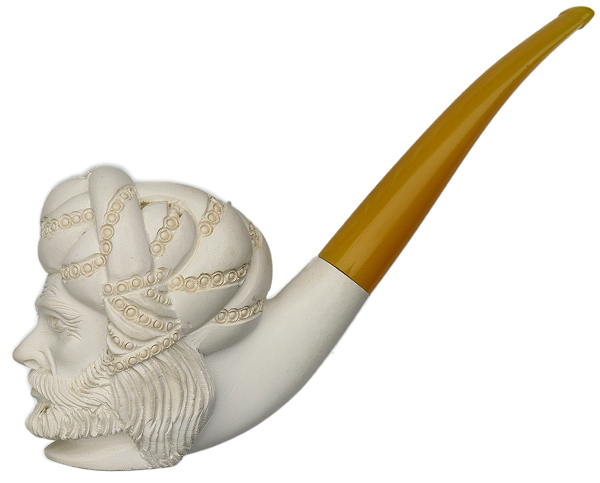 Turkish Estates Unknown Meerschaum Frowning Bacchus (Unsmoked)