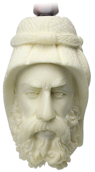 Turkish Estates Unknown Meerschaum Man (with Case) (Unsmoked)