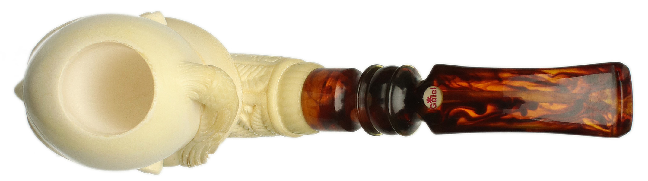 Turkish Estates Gulel Meerschaum Bearded Man (with Case) (Unsmoked)