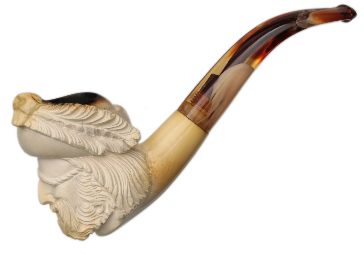 Turkish Estates CAO Meerschaum Pirate (with Case) Tobacco Pipe