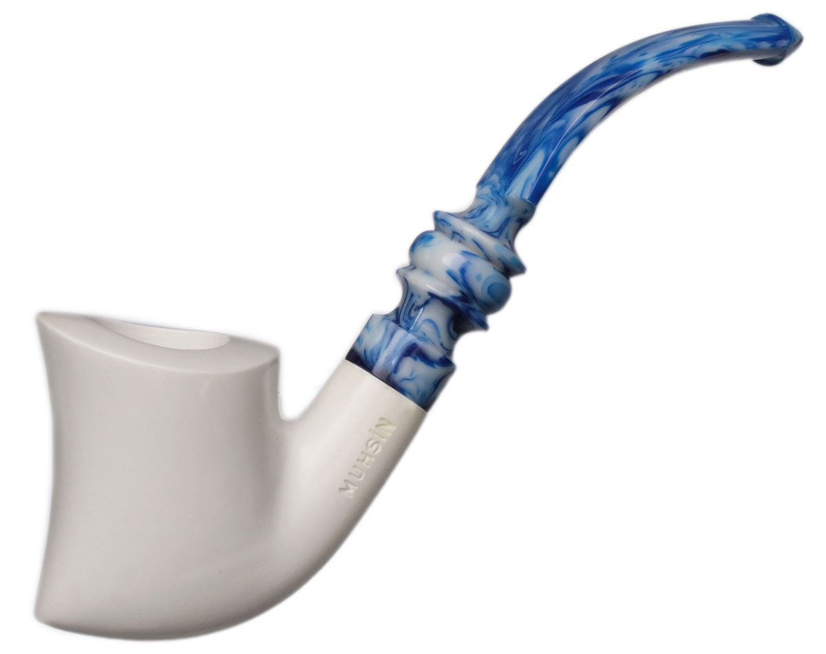 Turkish Estates Muhsin Meerschaum Smooth Freehand (with Case) (Unsmoked)