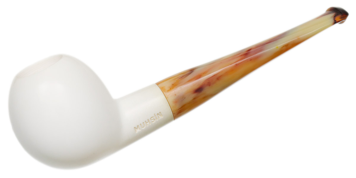 Turkish Estates AKB Meerschaum Smooth Apple (Muhsin) (with Case) (Unsmoked)