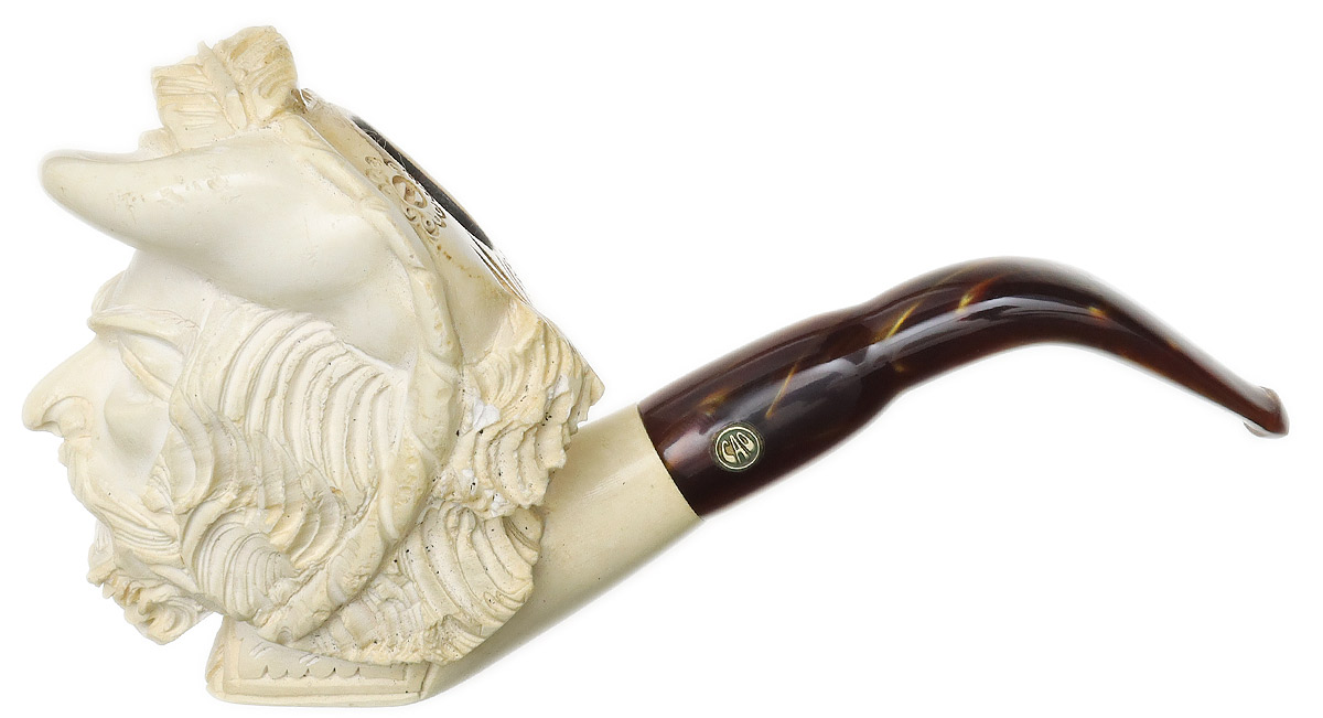 CAO Meerschaum Bearded Man (with Case) Tobacco Pipe