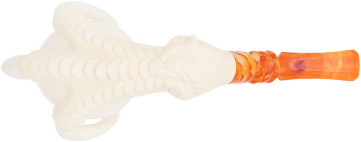 Turkish Estates Pipe Depot Meerschaum Carved Claw Holding Brandy (Erdogan) (with Case and Tamper) (Unsmoked)
