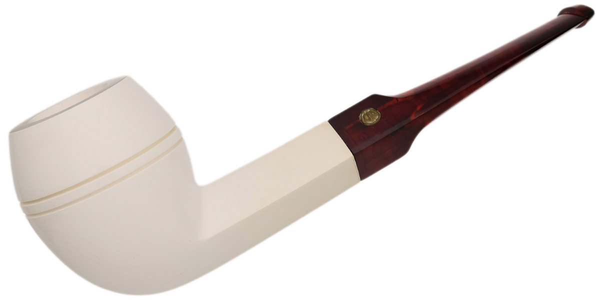 Turkish Estates CAO Meerschaum Smooth Bulldog (with Case and Tamper) (Unsmoked)