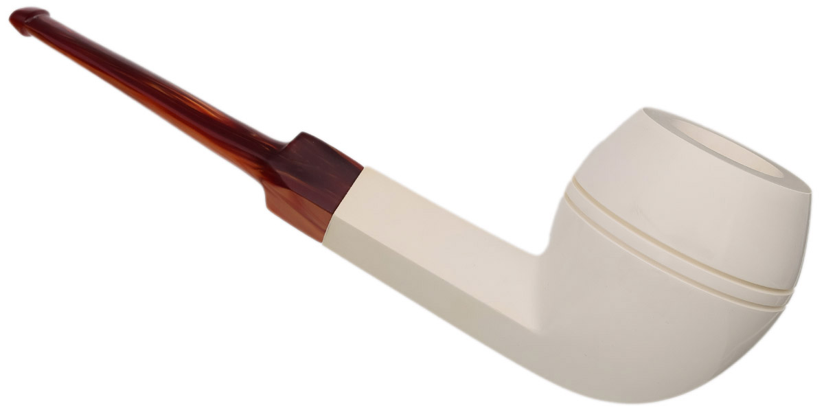 Turkish Estates CAO Meerschaum Smooth Bulldog (with Case and Tamper) (Unsmoked)