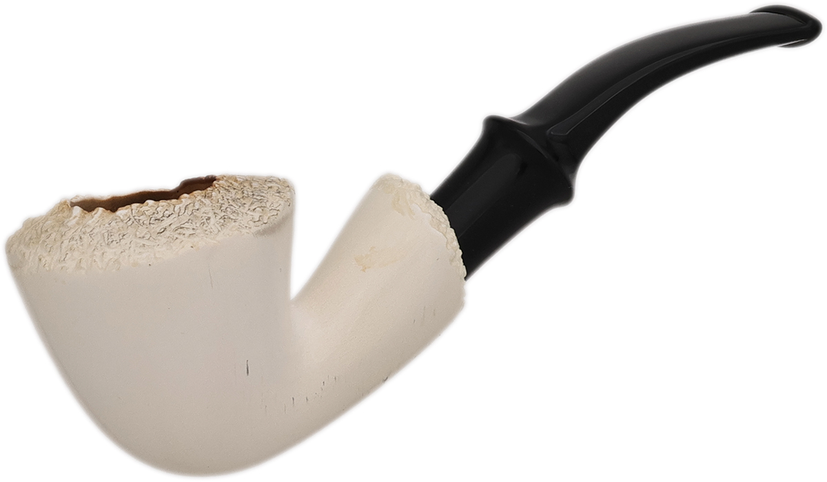 alternative pipe tobacco Altinay Meerscham Partially Rusticated Freehand (with Case) Tobacco Pipe