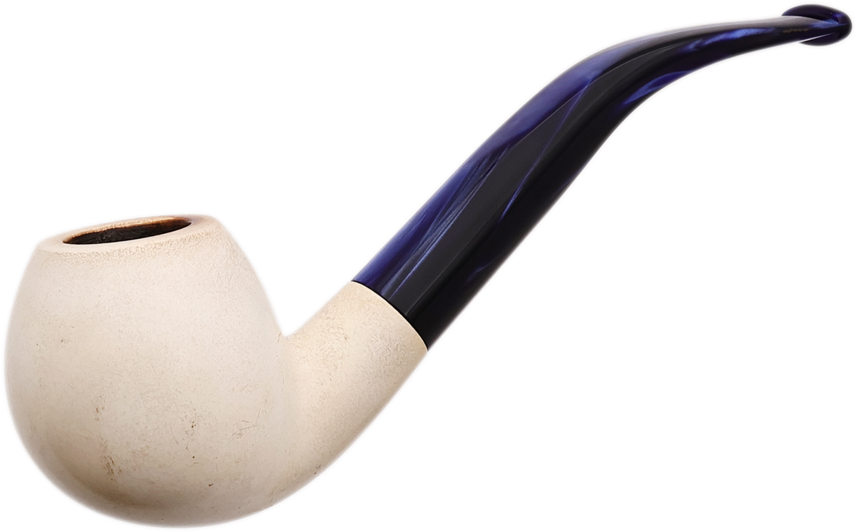 Turkish Estates SRV Meerschaum Smooth Bent Apple (with Case)