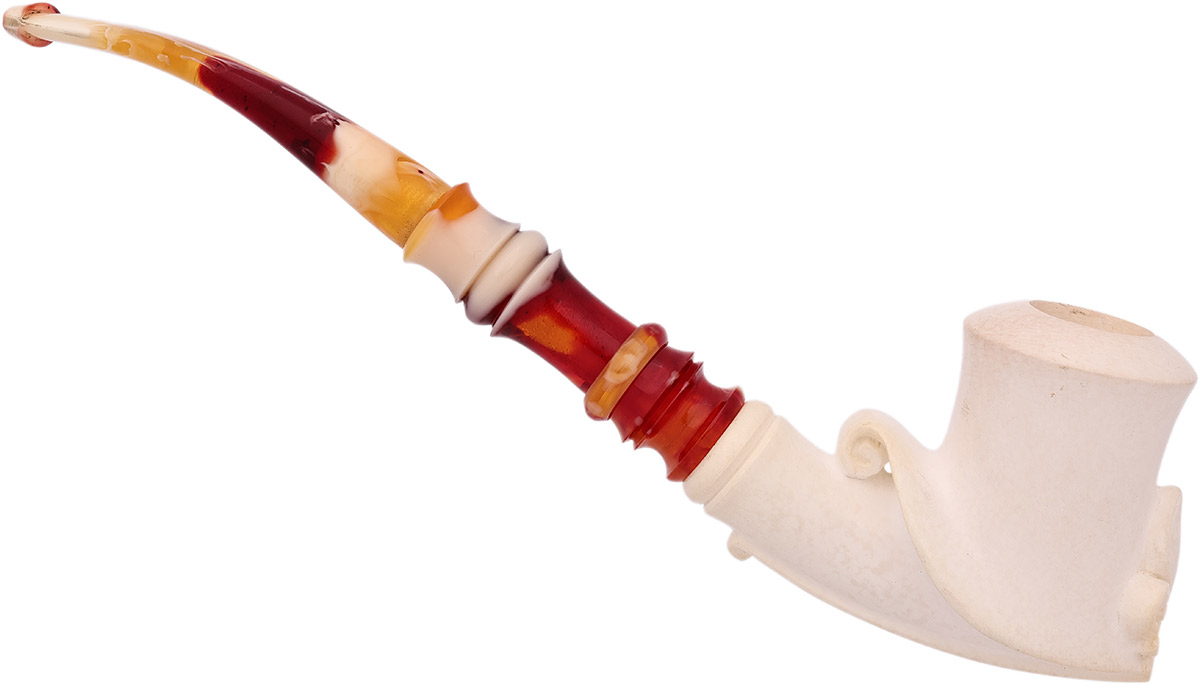 Turkish Estates Unknown Meerschaum Smooth Freehand (with Case) (Unsmoked)