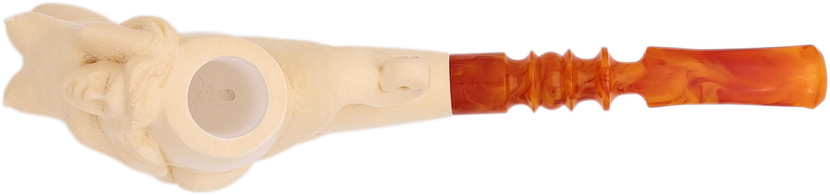 Turkish Estates AKB Meerschaum Floral Nude (Ali) (with Case) (Unsmoked)