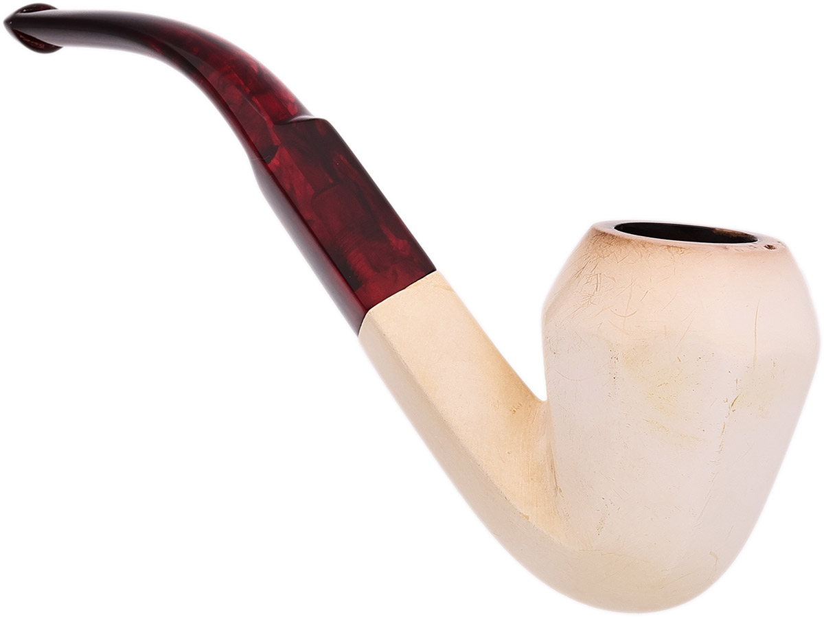 Turkish Estates SMS Meerschaum Smooth Bent Bulldog (with Case)