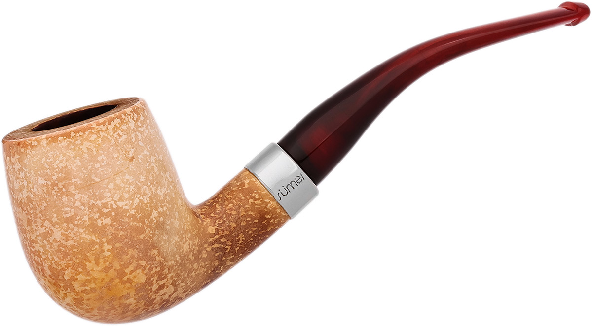 Turkish Estates Sumer Meerschaum Smooth Bent Billiard