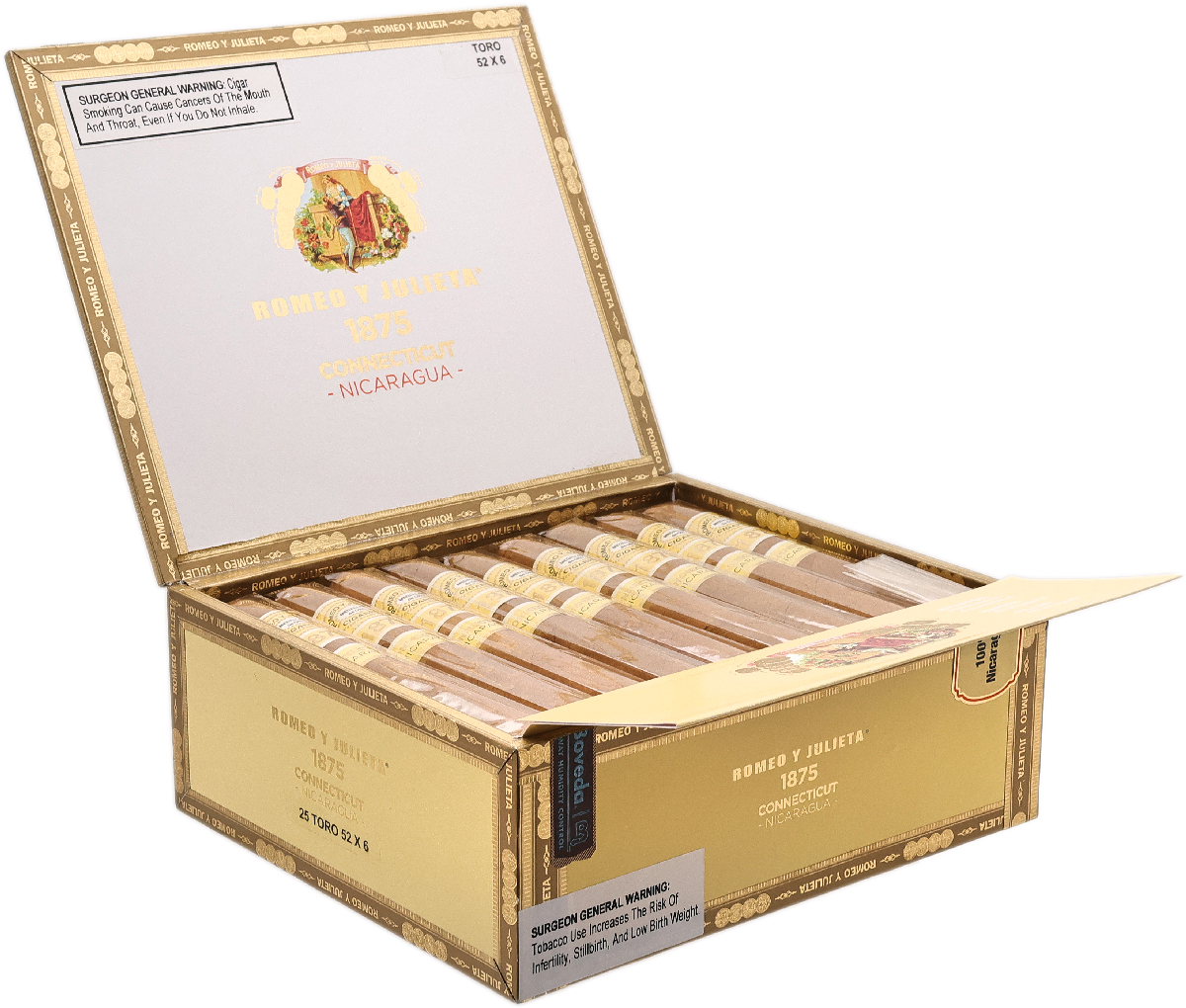 Romeo y Julieta 1875 Connecticut Nicaragua Toro