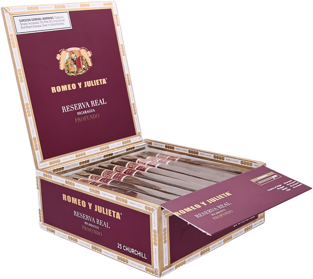 Romeo y Julieta Reserva Real Nicaragua Profundo Churchill