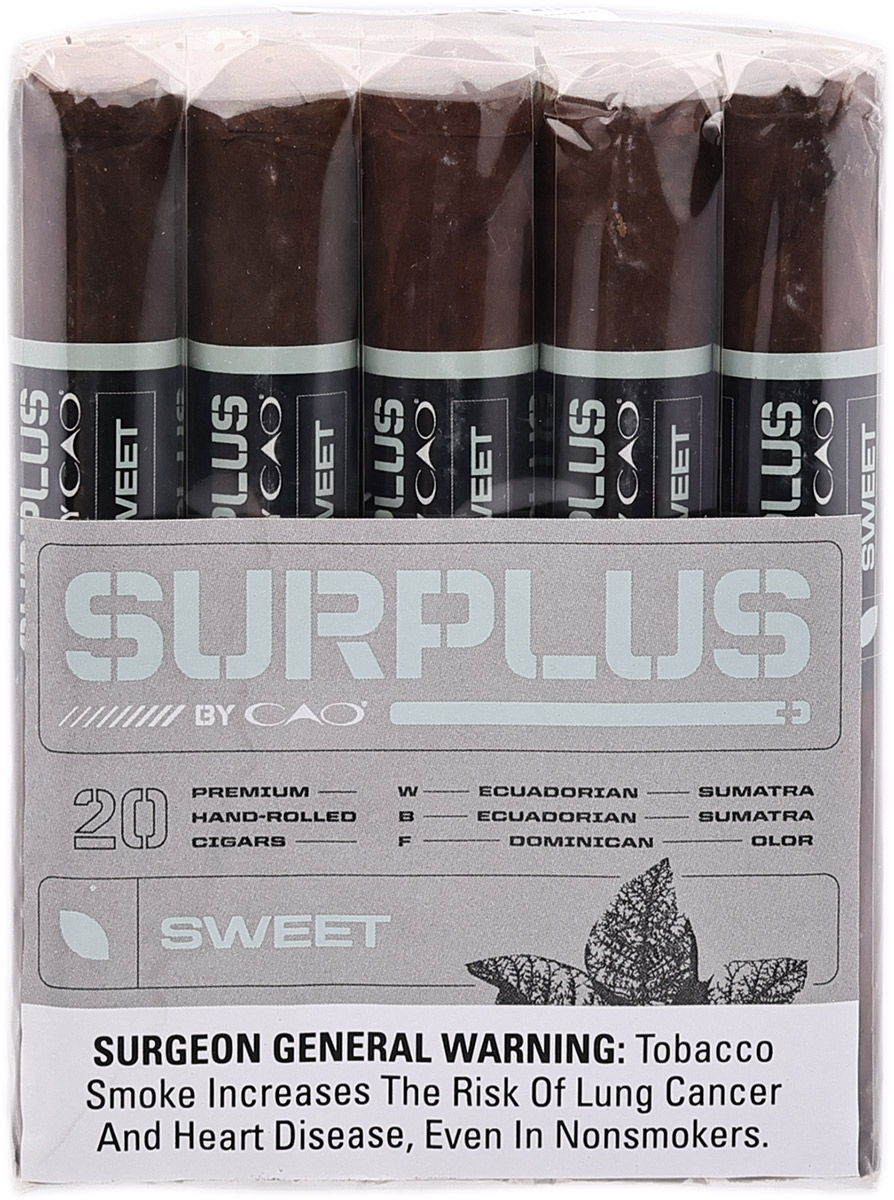 CAO Surplus By CAO Sweet Robusto (20 Pack)