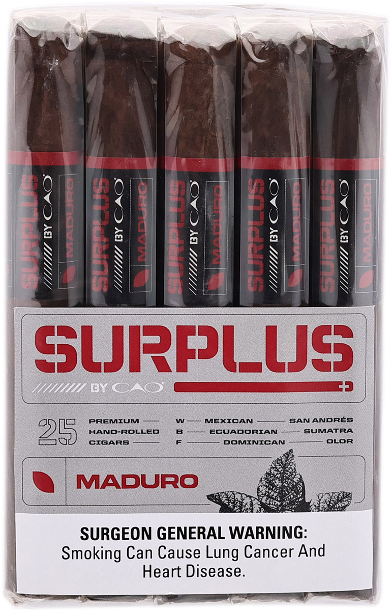 CAO Surplus By CAO Maduro Toro (25 Pack)