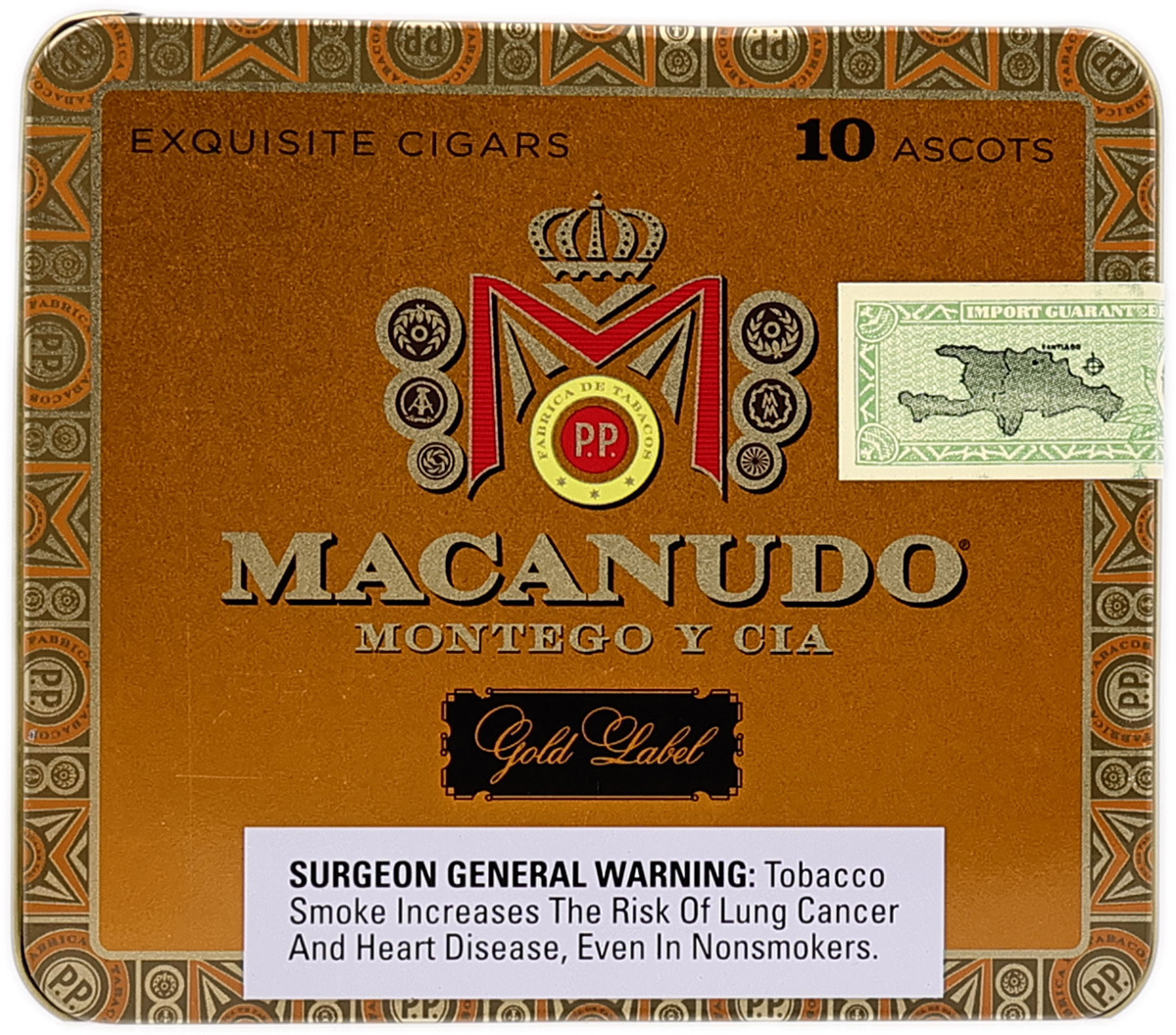 Macanudo Ascots Gold Label (Pack of 10)