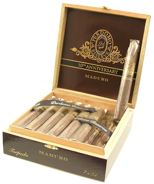 Perdomo 10th Anniversary Maduro Torpedo (Box of 25)
