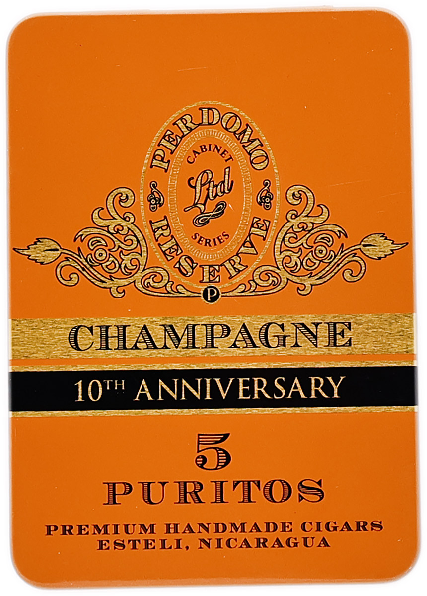 Perdomo Reserve Champagne 10th Anniversary Puritos (5 x 5 tins)