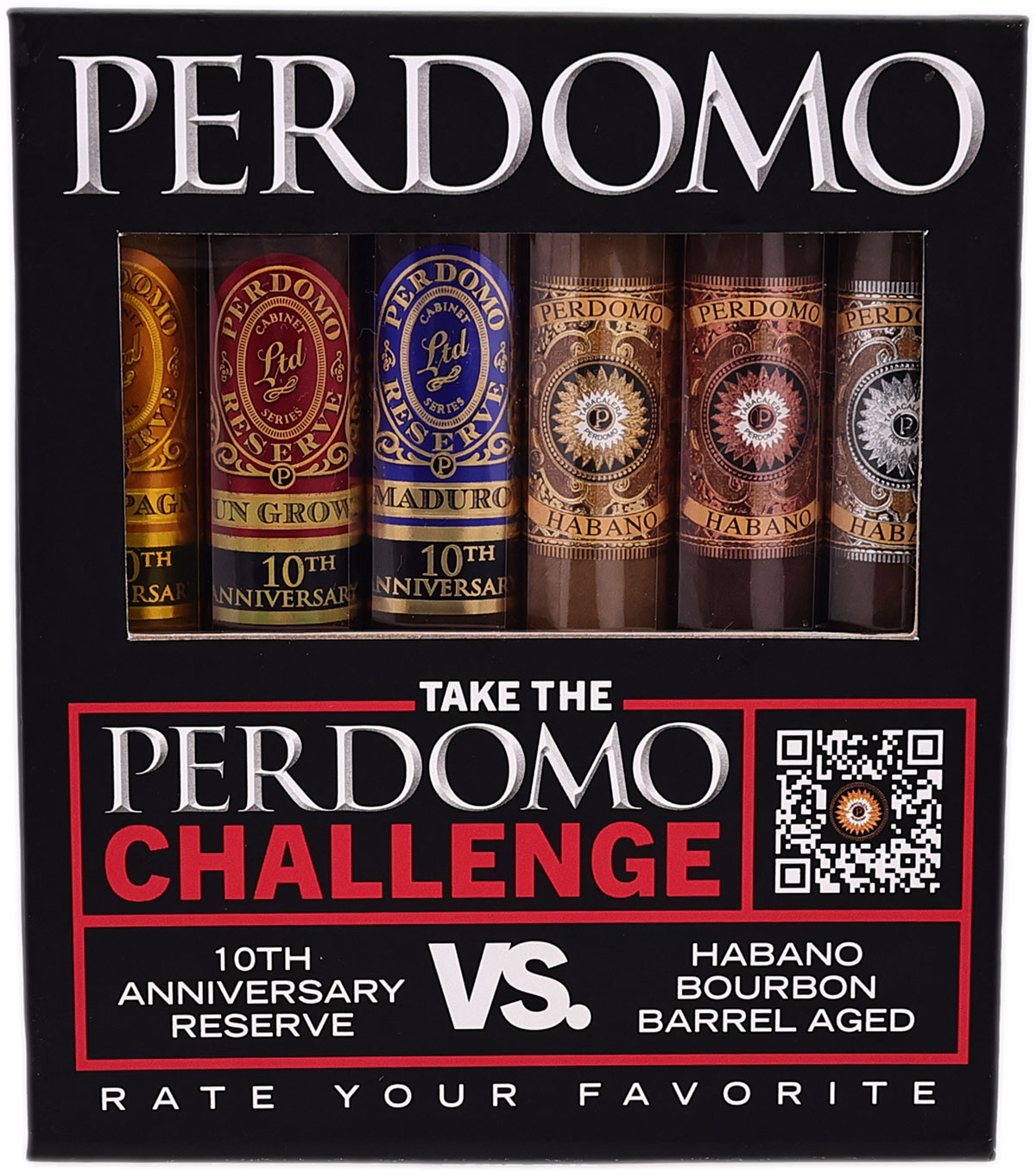 Perdomo Perdomo 10th Anniversary VS. Habano BBA Sampler (6 Cigars)