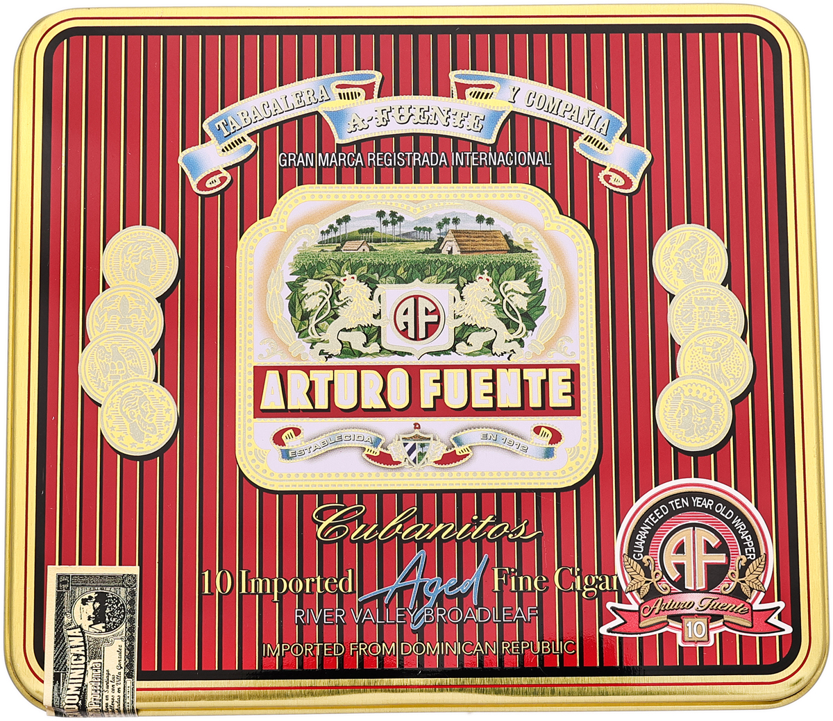 Arturo Fuente Cubanitos Maduro Tin (10 Cigars)